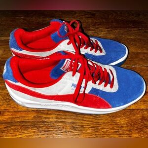 Puma Men's Vibrant Blue and Red Sneakers